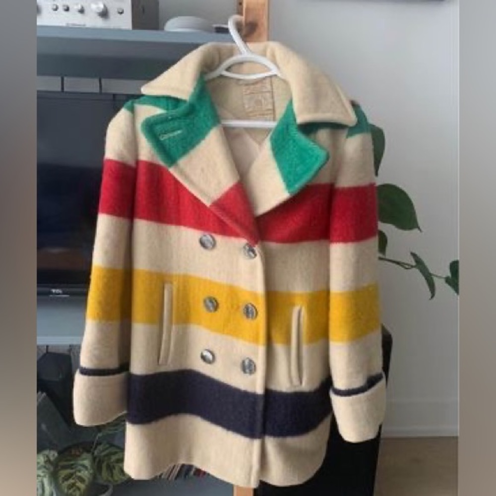 Vintage HBC Point Blanket Coat